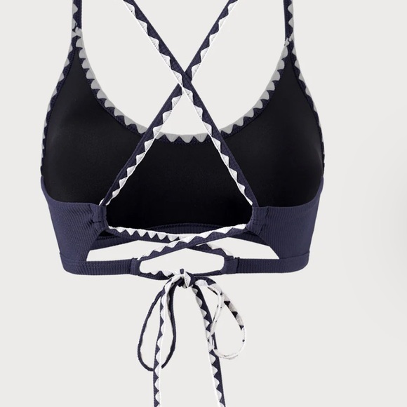 Navy and White Bikini Set - Picture 5 of 8